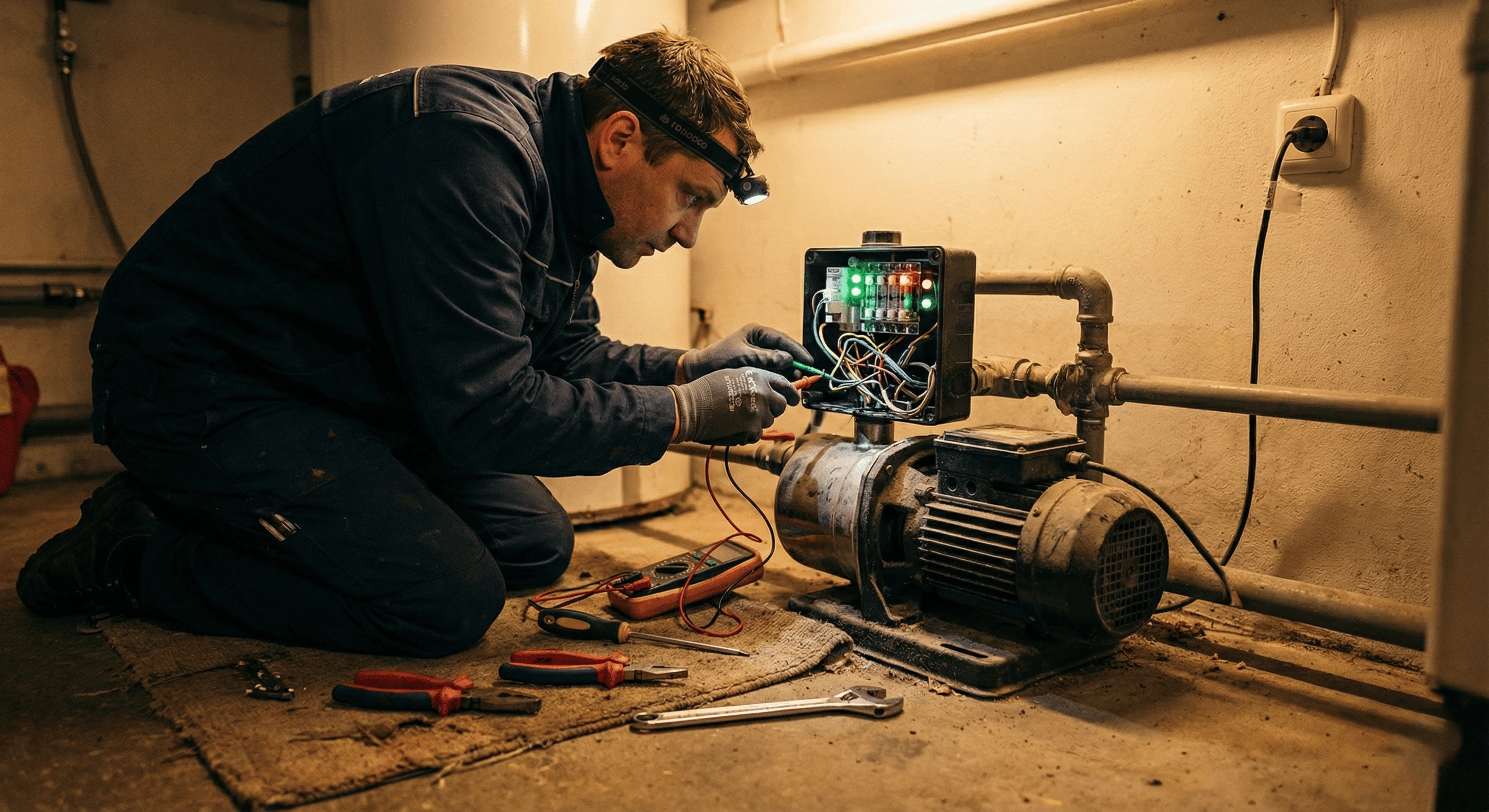 ۷ دلیل روشن نشدن پمپ آب خانگی + راهنمای عیب‌یابی فوری